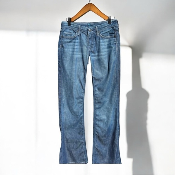 🌻Y2K 7 For All Mankind FLYNT Straight Slight Bootcut Jeans Women's Size 26 - Picture 4 of 10